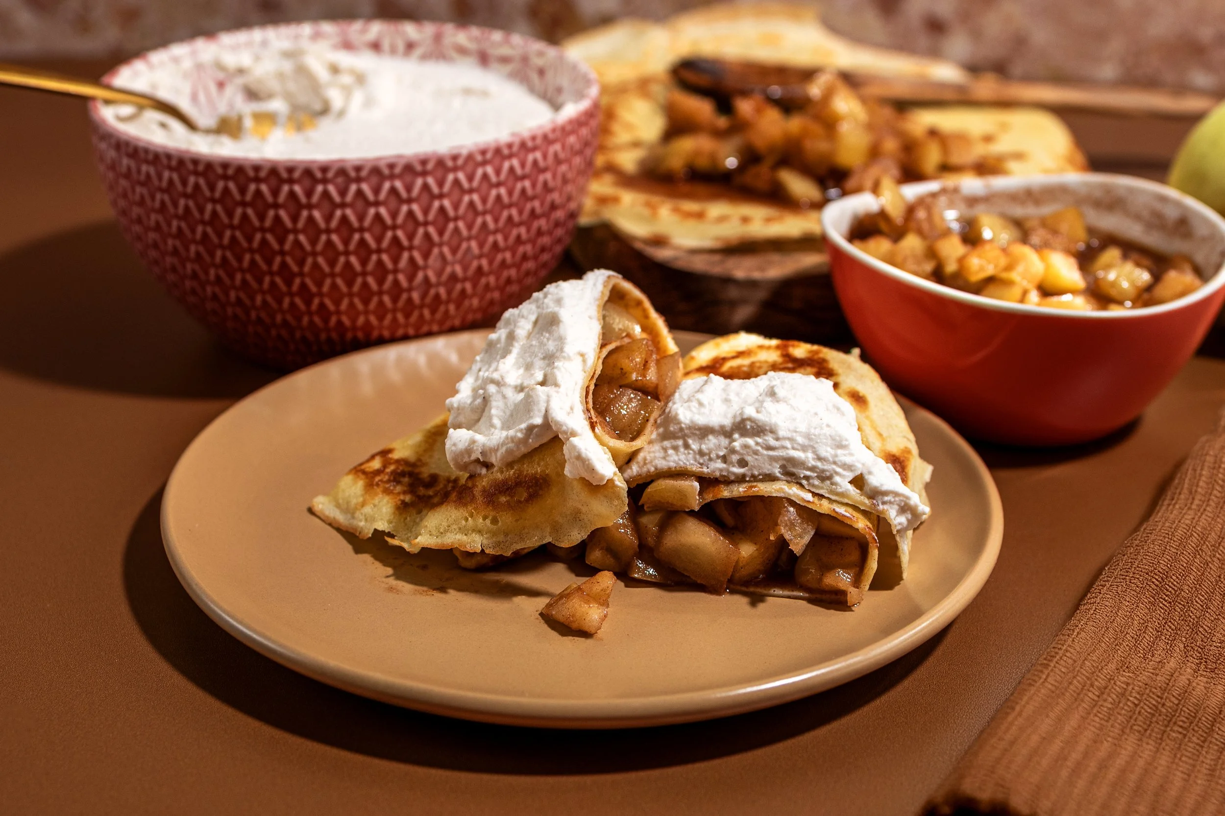 Apple Pie Blintzes