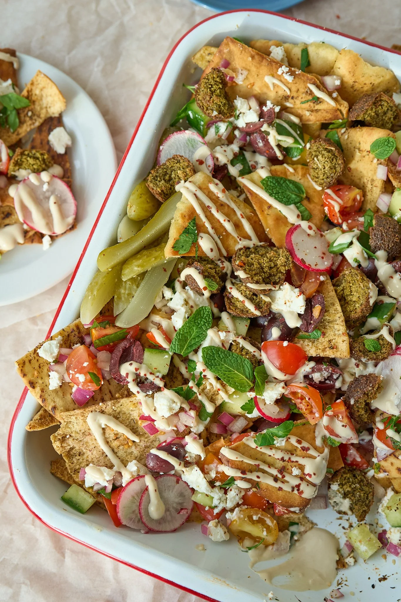 Superbowl Falafel Nachos