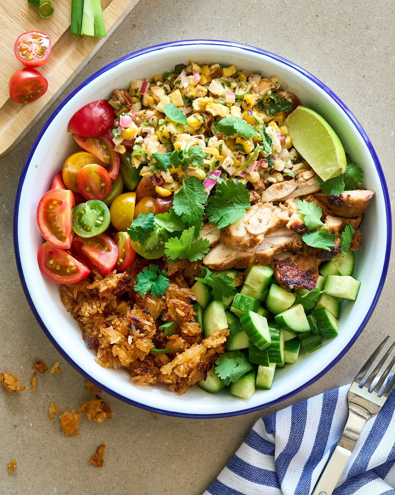 Meal Prep Elote Crispy Rice Salad
