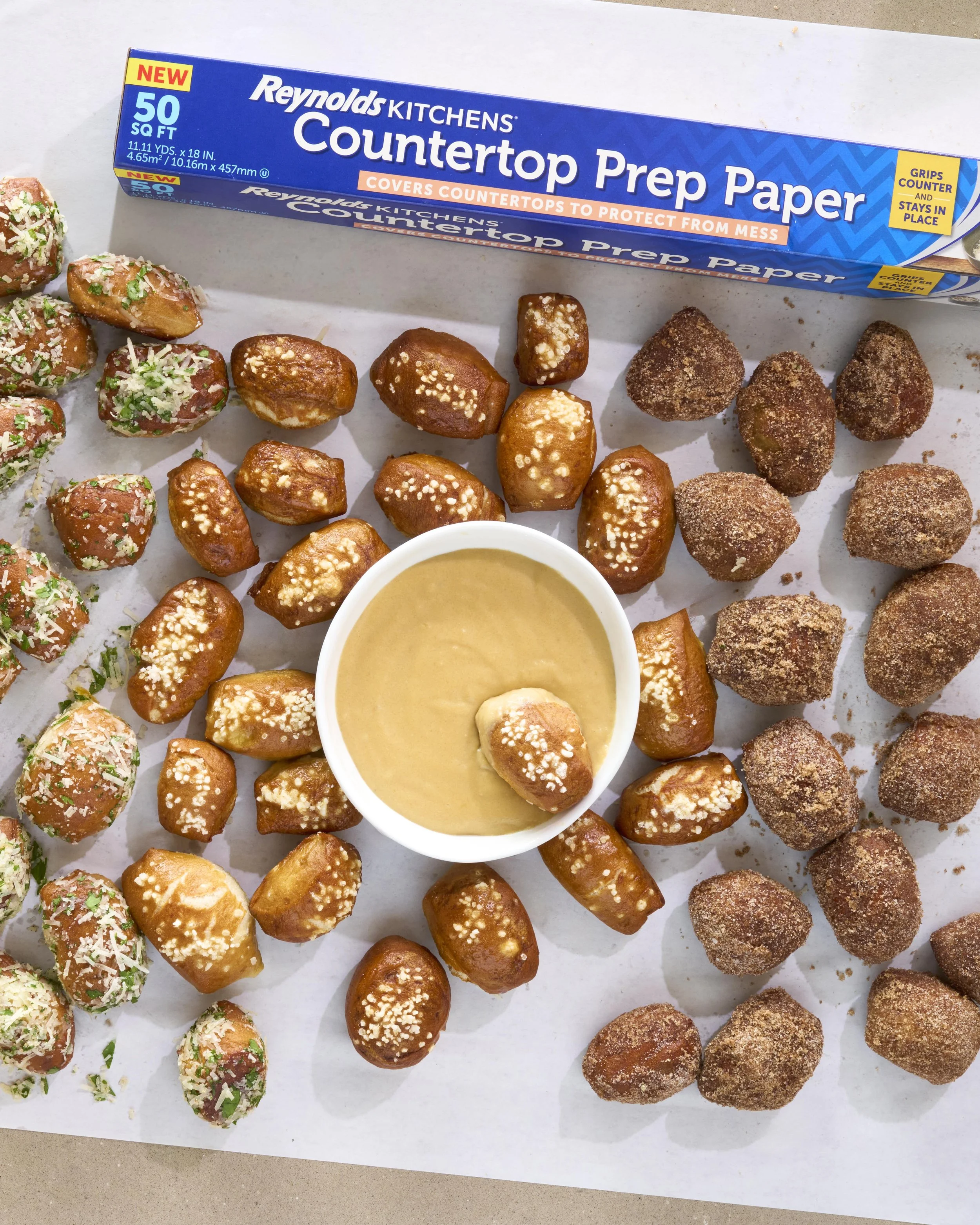 Game Day Pretzel Board with Beer Cheese
