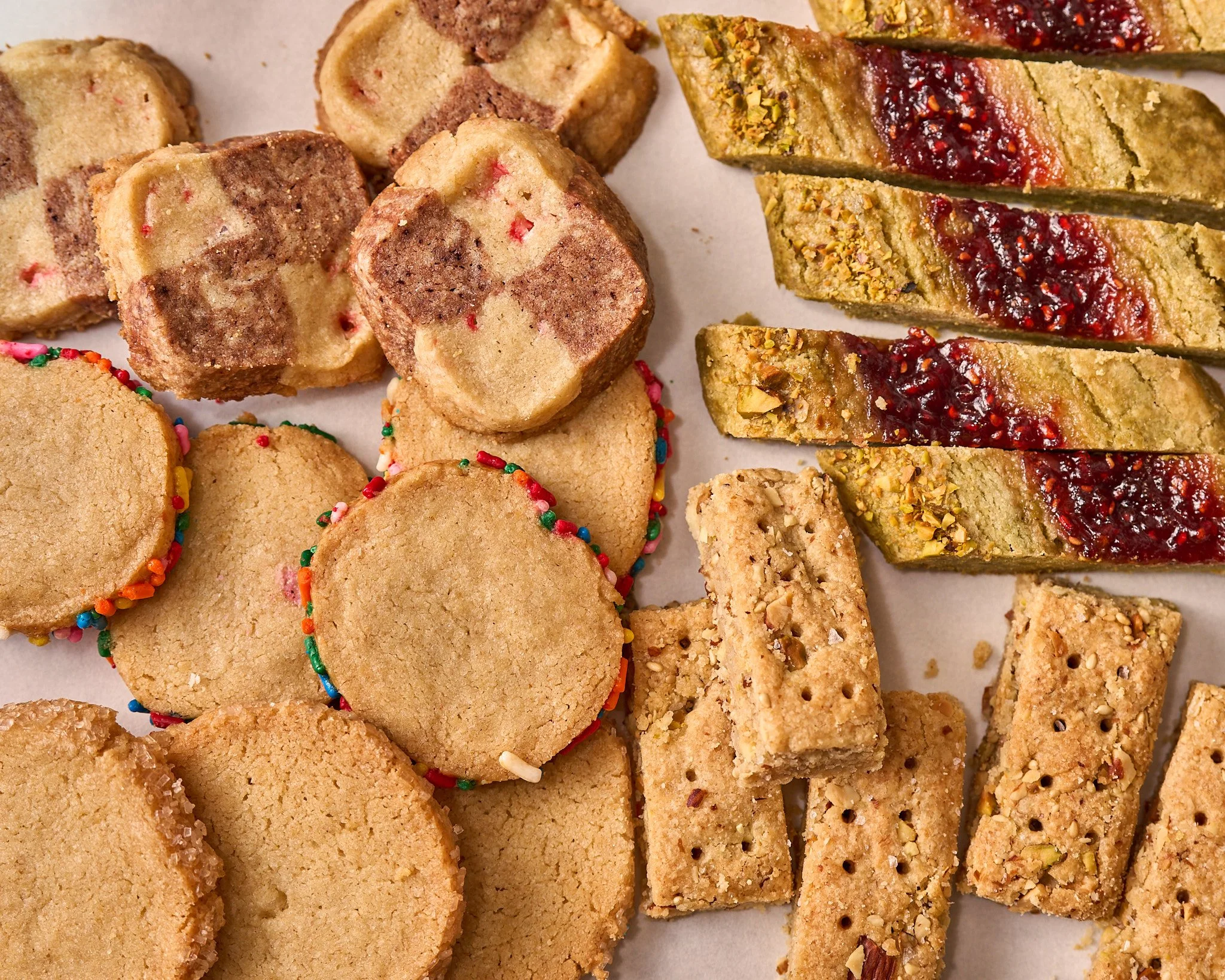 One Dough, Four Holiday Cookies