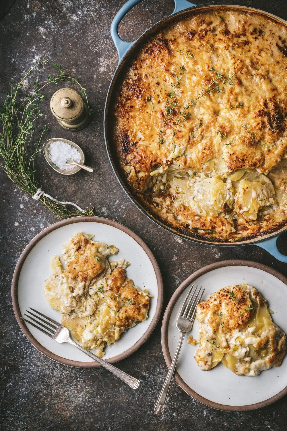 Veggie Gratin with Farmer’s Market Salad