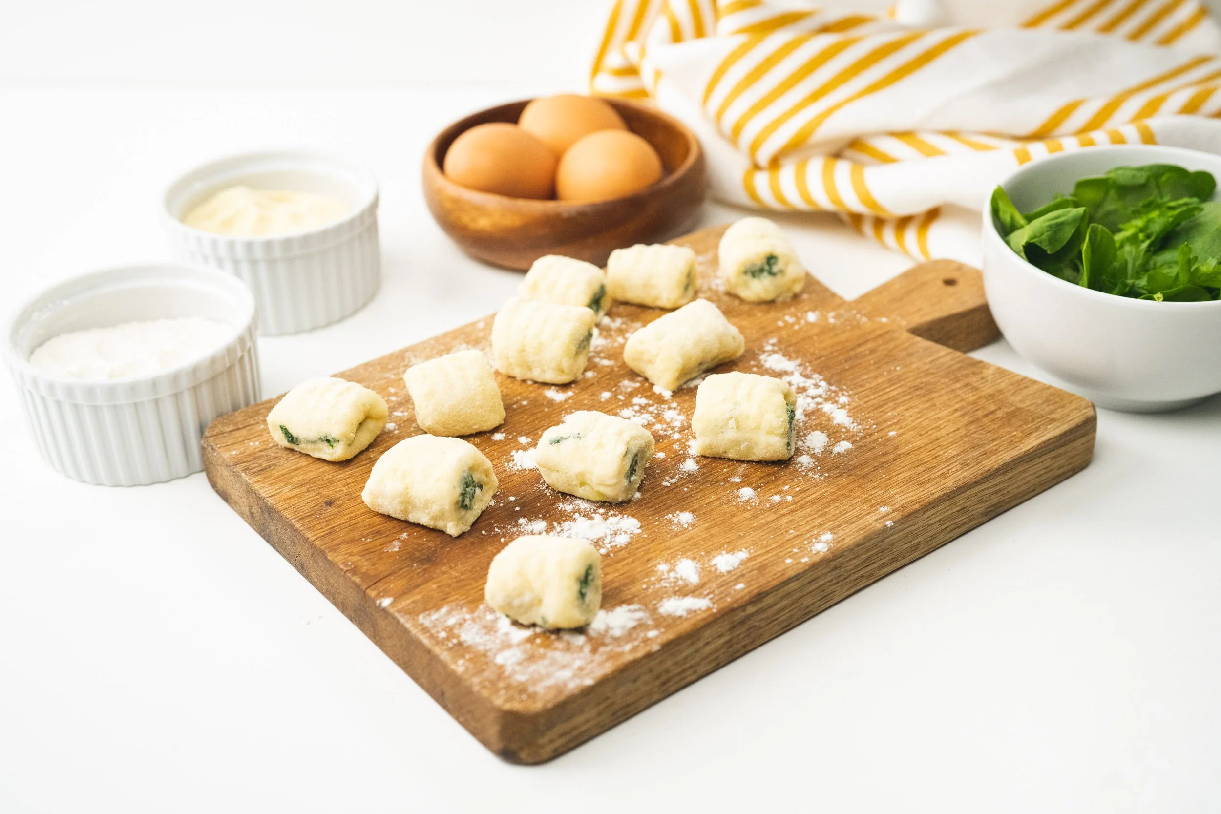 Spinach Stuffed Gnocchi