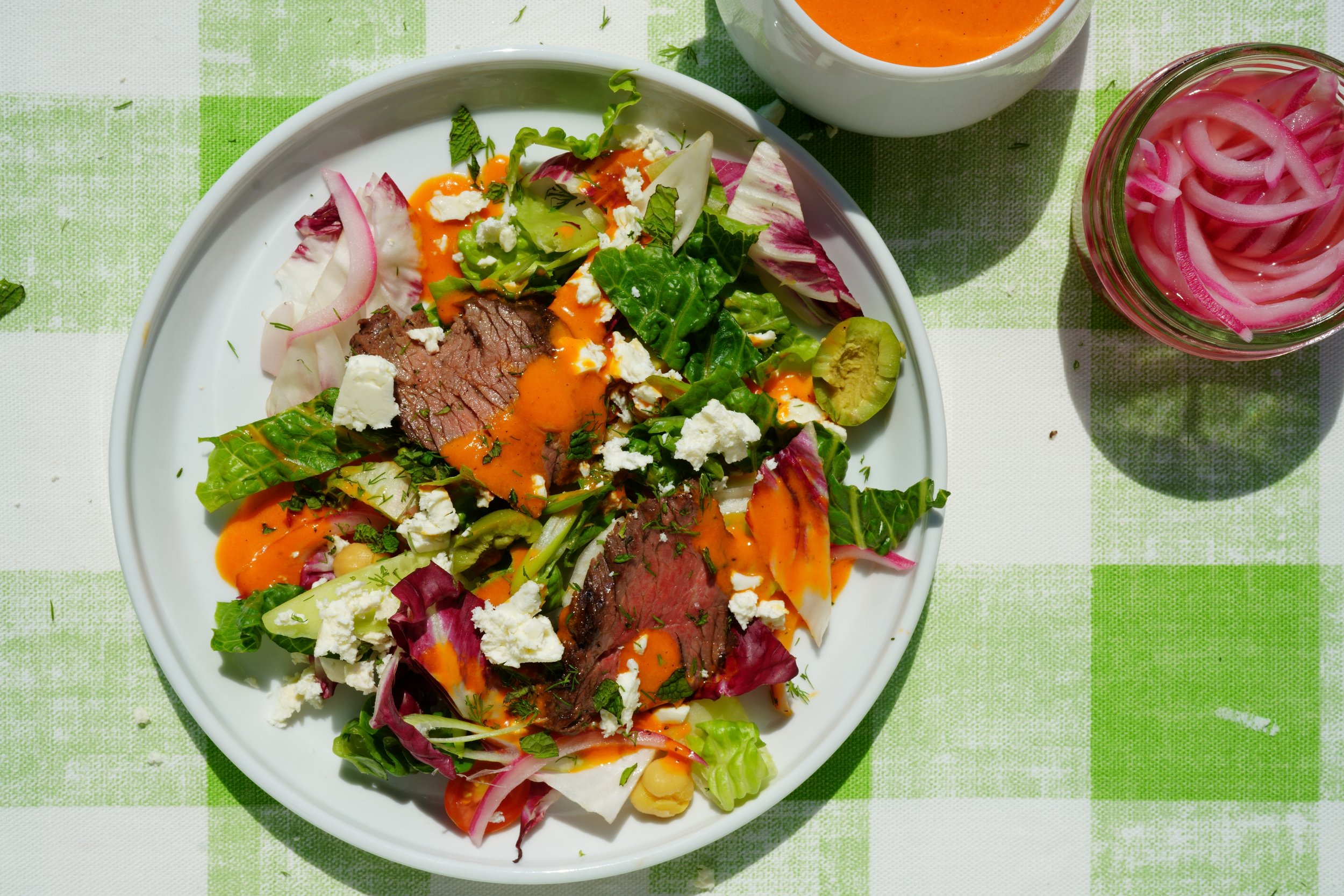 Mediterranean Steak Salad