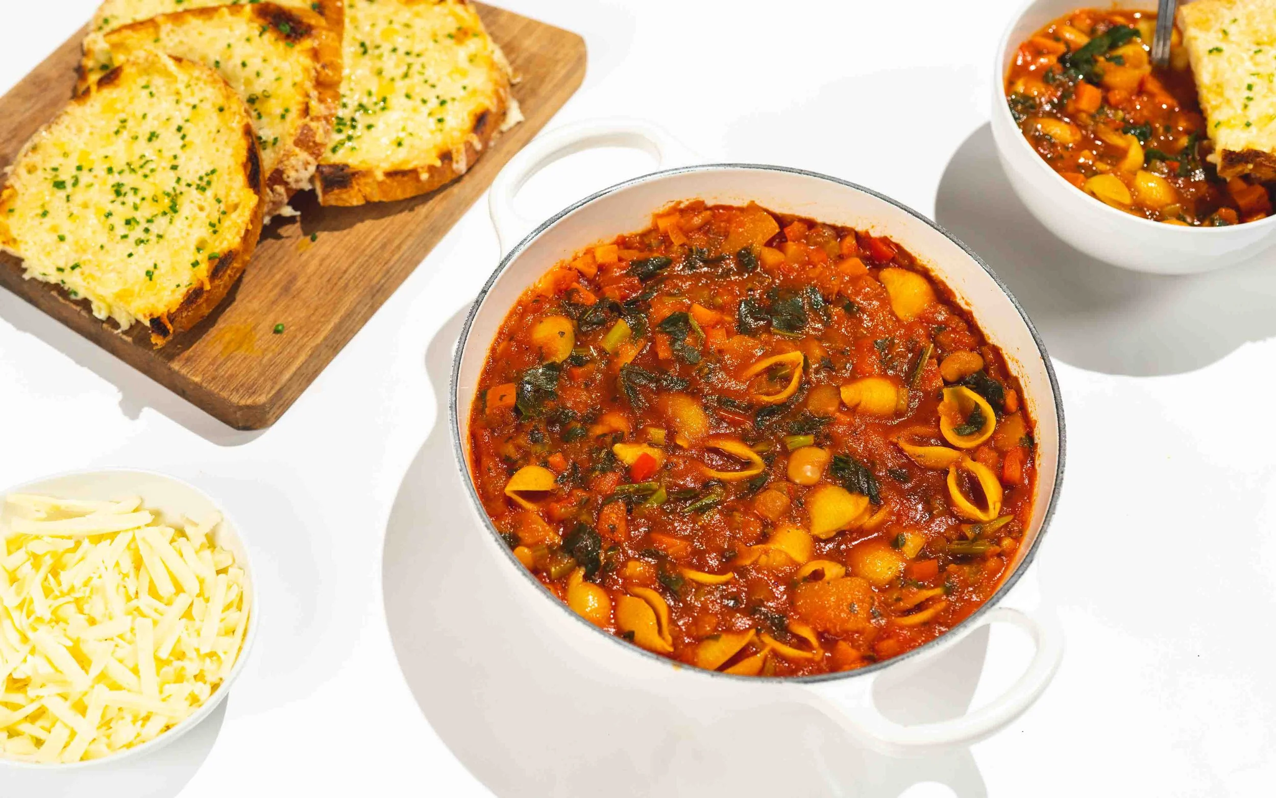 Autumn Minestrone &amp; Cheesy Toast