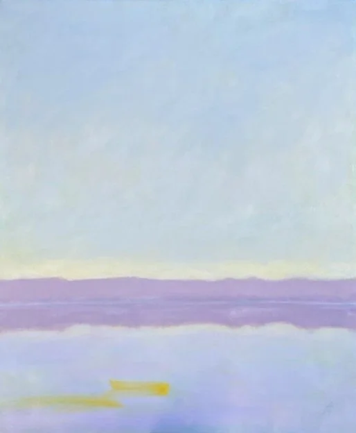 "Stillness/Seamless Merging"  52x61 cm (20×24") mixed media, oil on canvas 700 CAD
This dreamy, peaceful scene invites you to exhale, take a pause, meditate...