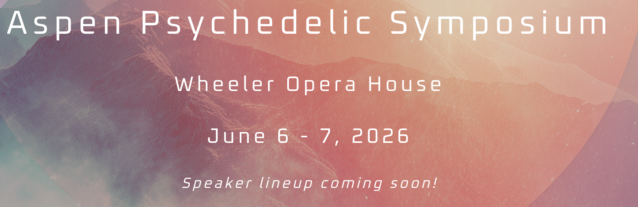 Aspen Psychedelics Symposium 