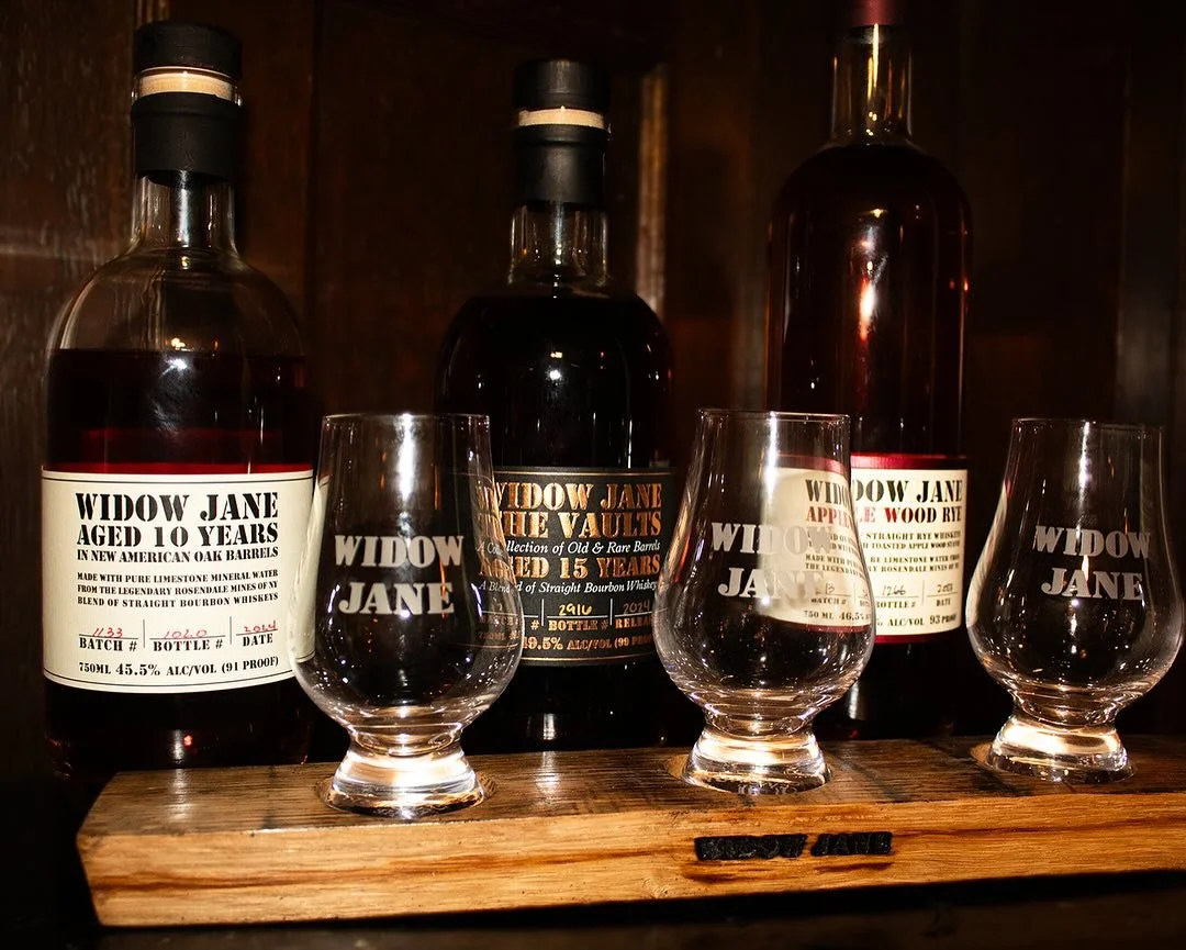 Let us introduce our new whiskey flights! The experience can be a whiskey lovers dream, and we invite you to come and enjoy it! We wanted to highlight our Widow Jane Flight, featuring  the 10 year, The Vaults 15 year, and the Apple Wood Rye

Thank yo