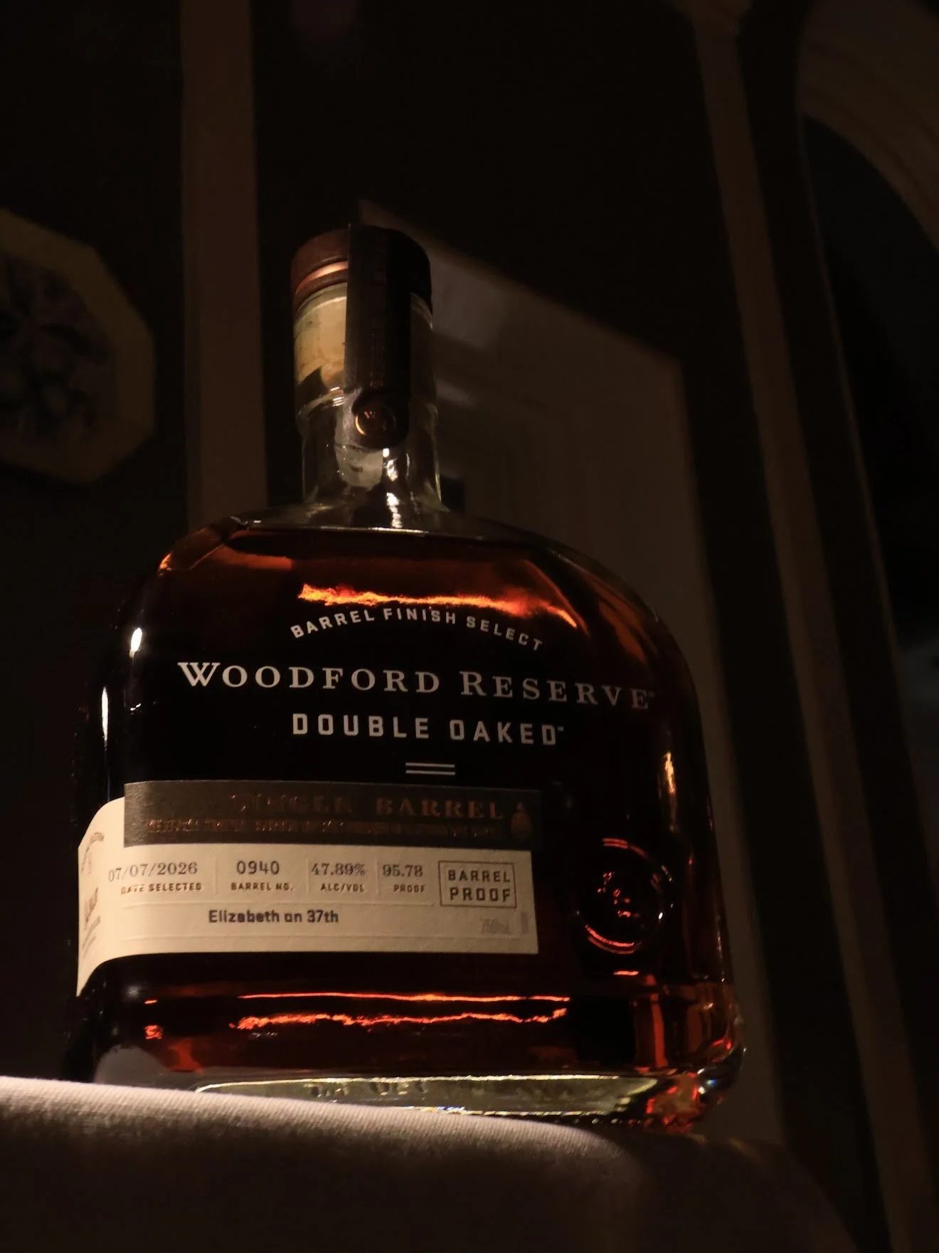 Not every barrel earns a place behind our bar, This one did.

Our personally handpicked Woodford Reserve Double Oaked single barrel has arrived. With rich aromas of Cocoa nibs, Vanilla, Butterscotch &amp; Maple, this bourbon is truly a special experi