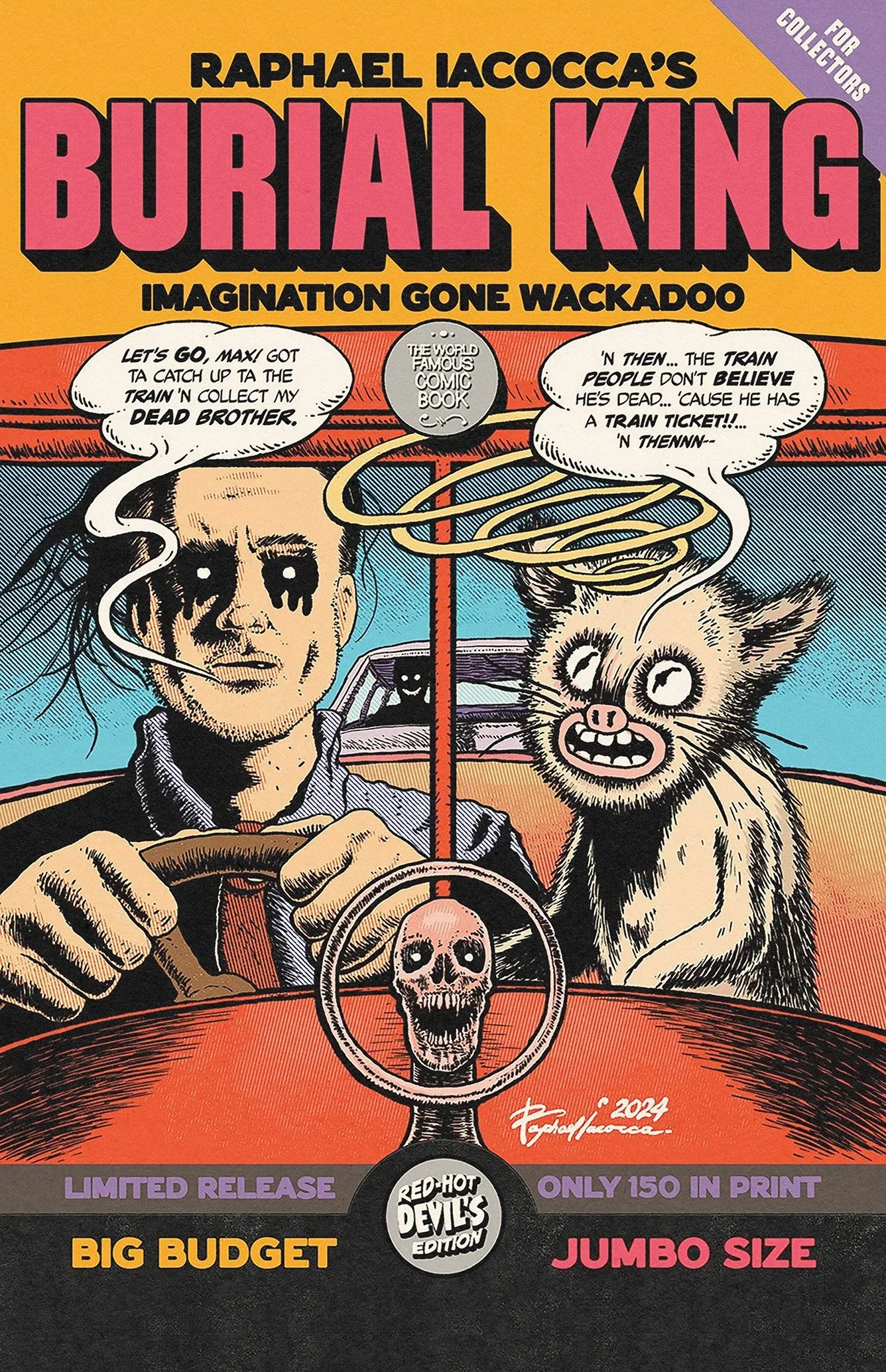 Deluxe edition Burial King Comic | Raphael Iacocca | Burial King | Cartoonist | Underground Comics | Metafiction | Surreal Comics | Autobiographical comic