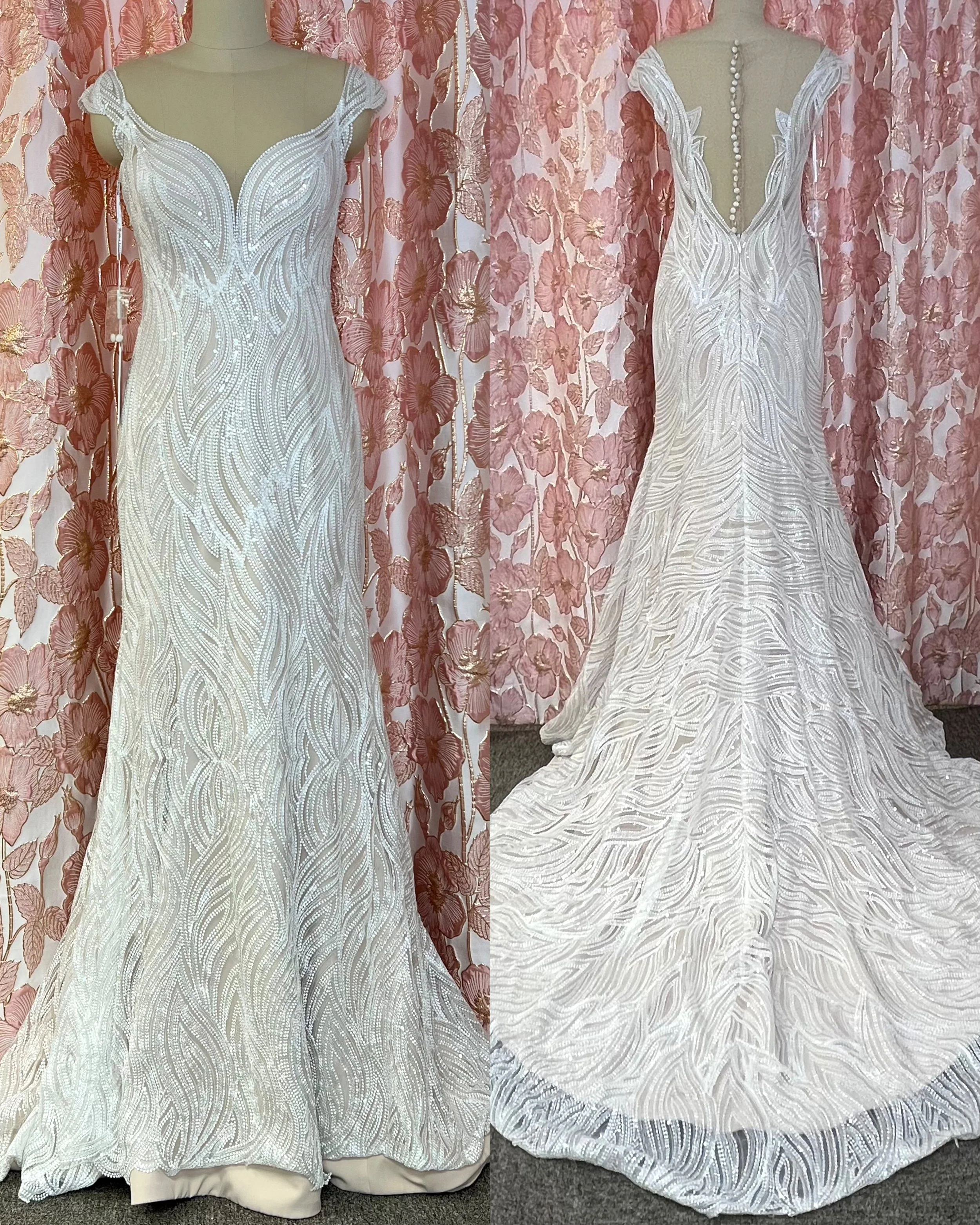 Monica Loretti paljettihääpuku