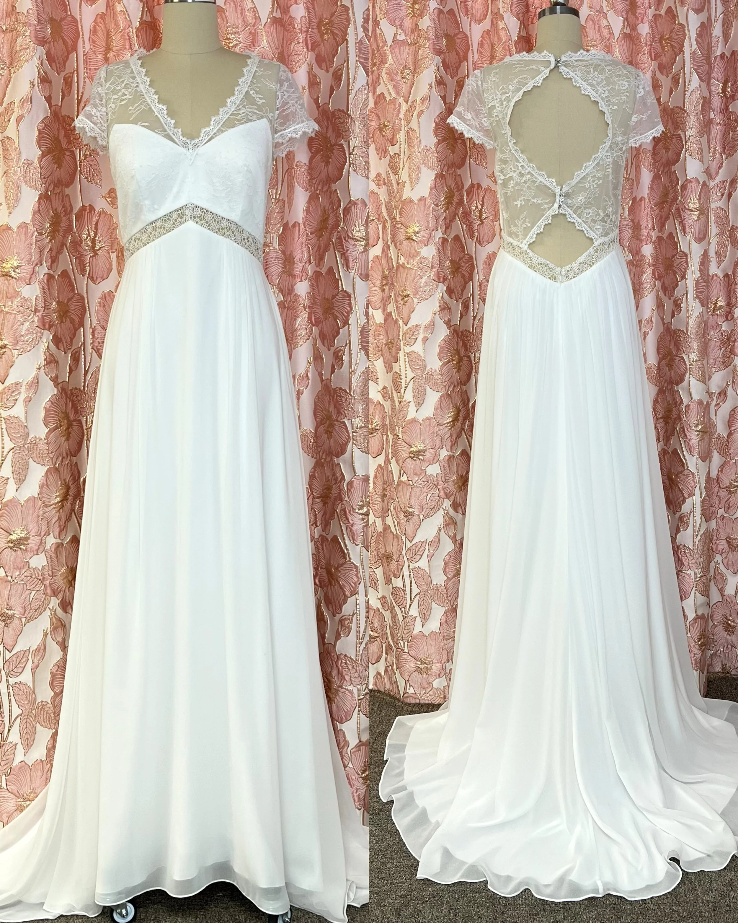 Kelsey Rose sifonkinen hääpuku