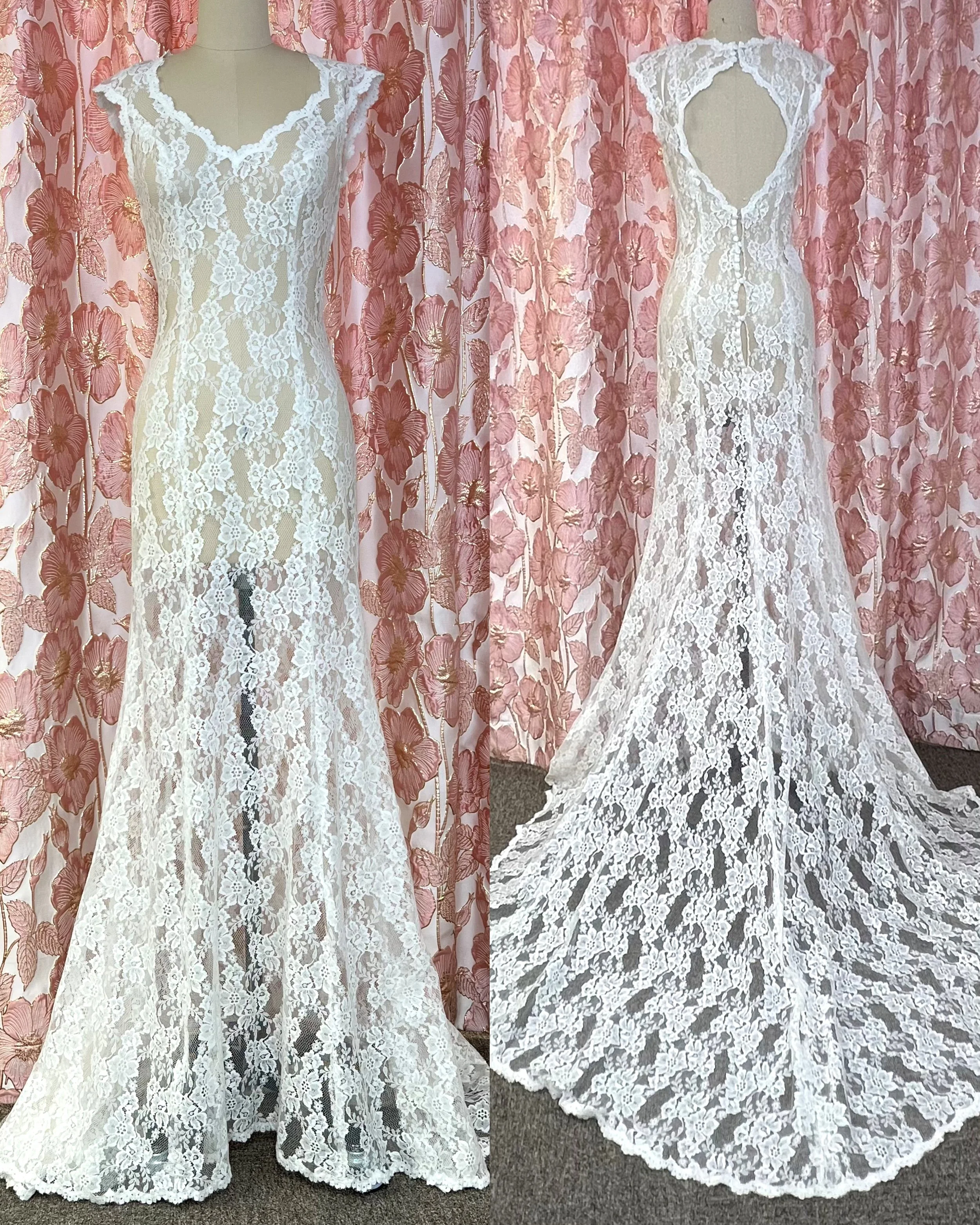 Pitsinen päälliosa hääpukuun