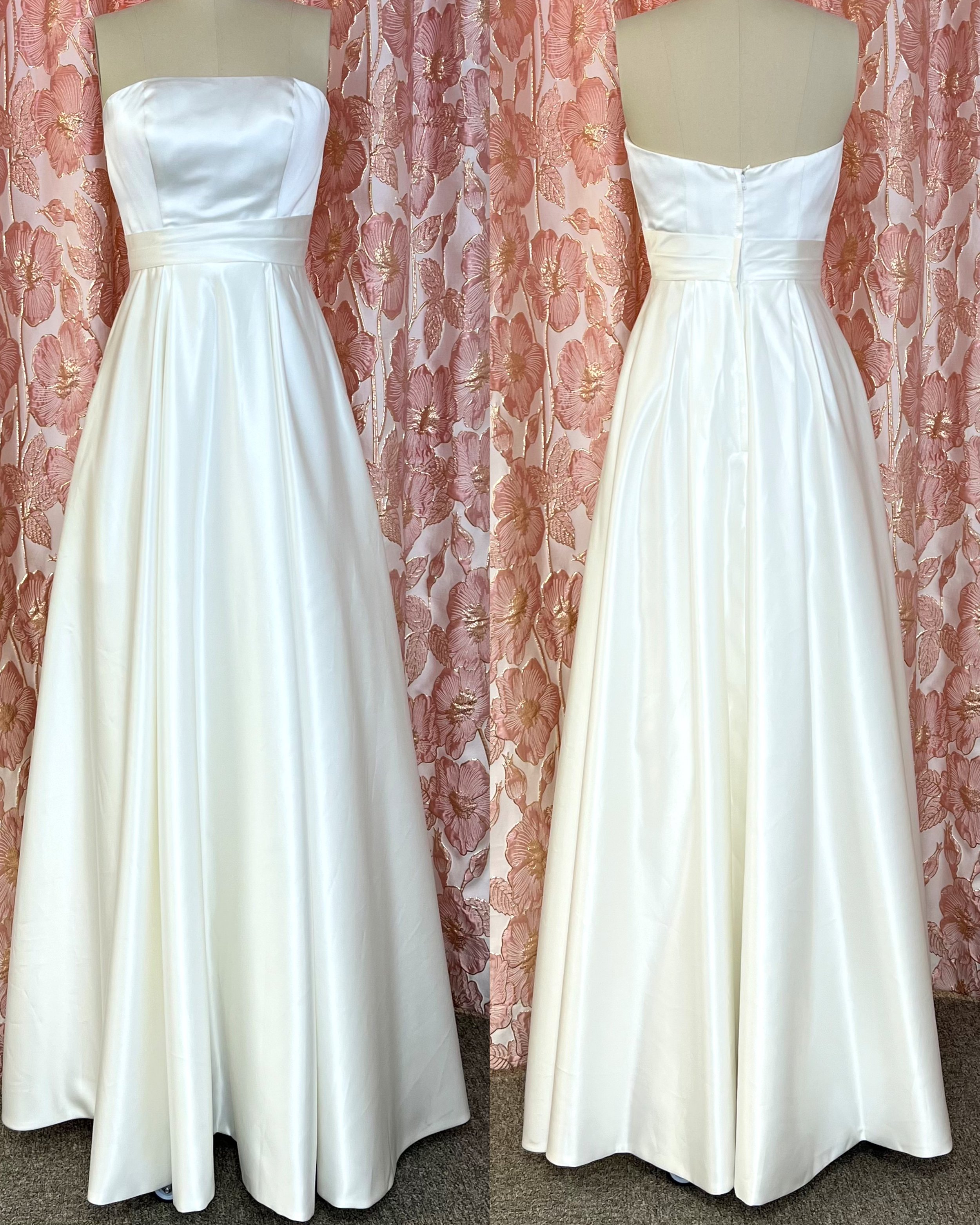 Satiininen häämekko