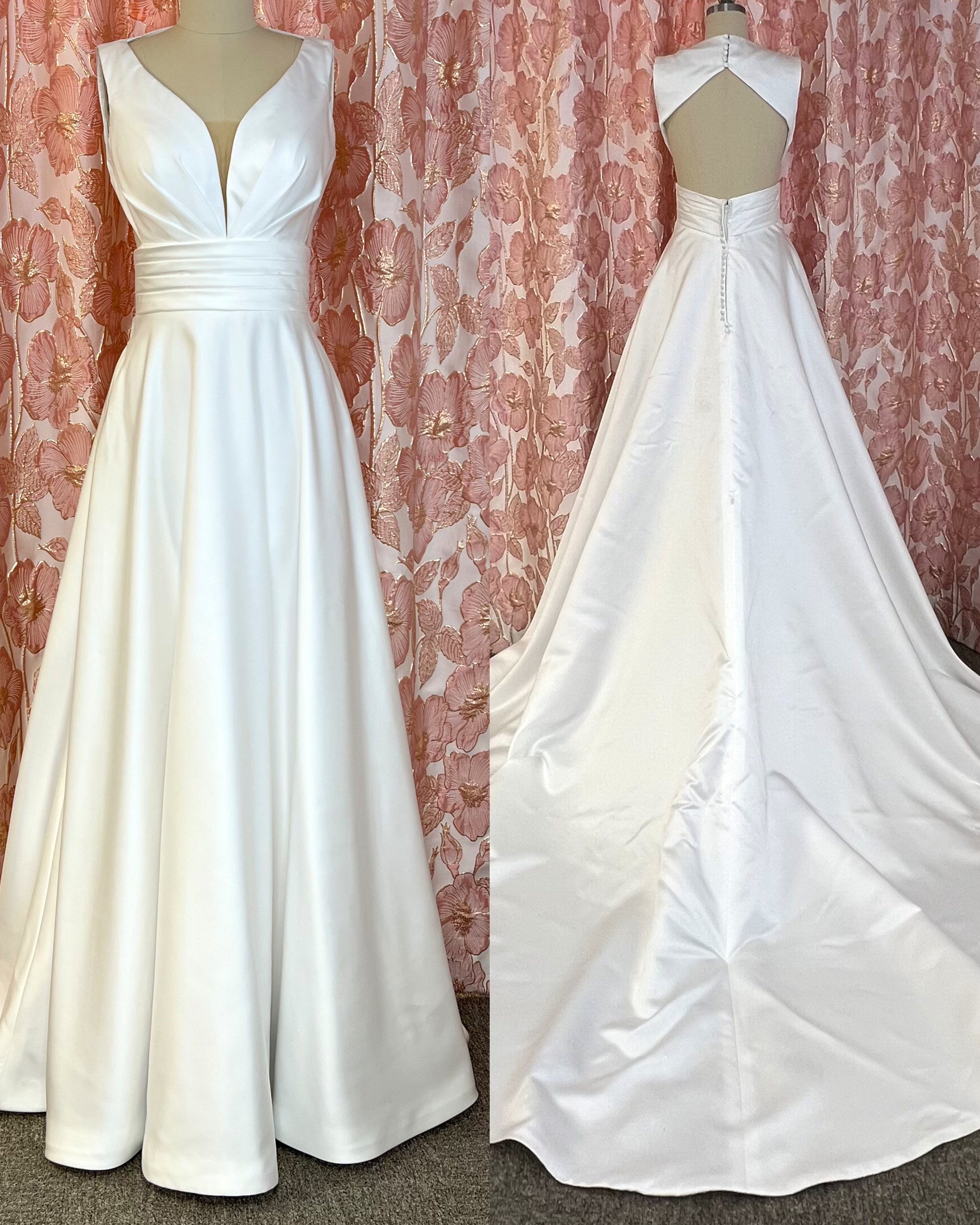 Lilly satiininen hääpuku