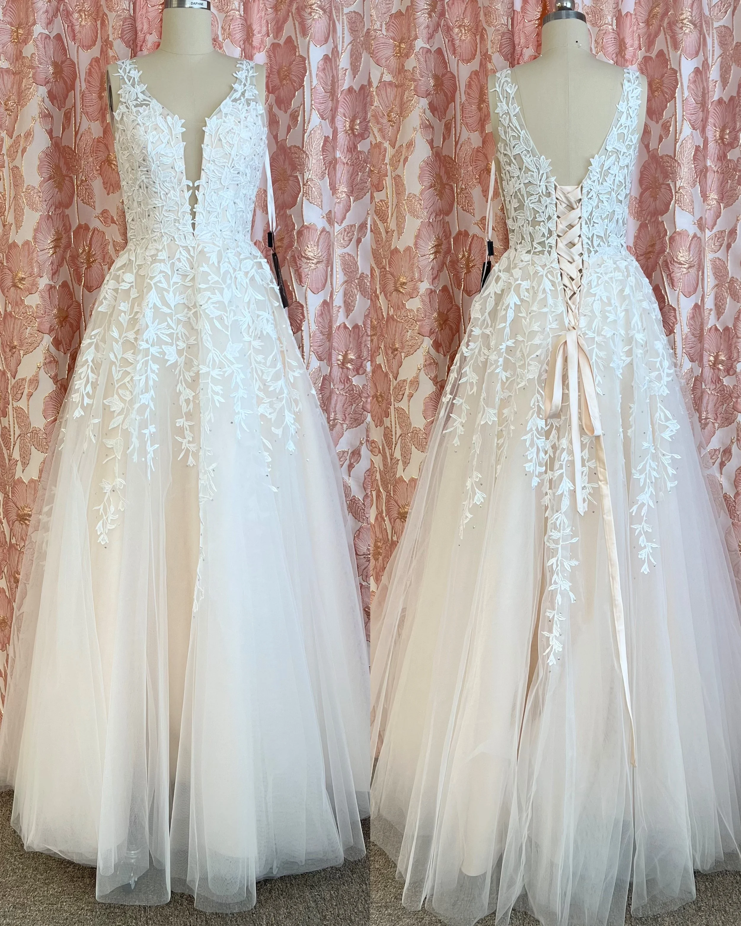 Pitsinen edullinen dazzling hääpuku