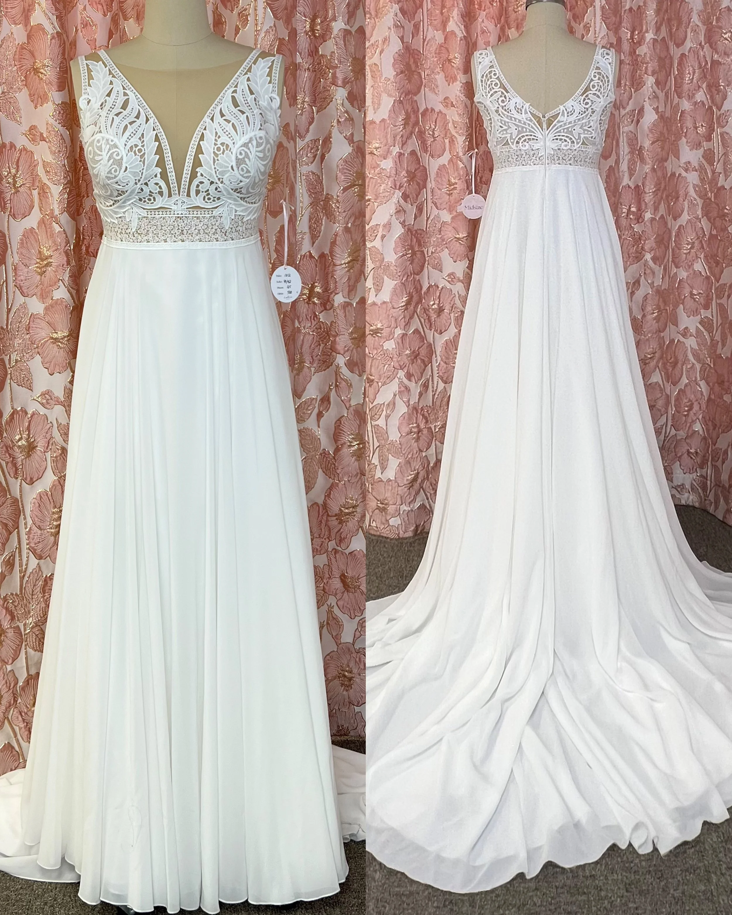 Herve Paris boheemi häämekko