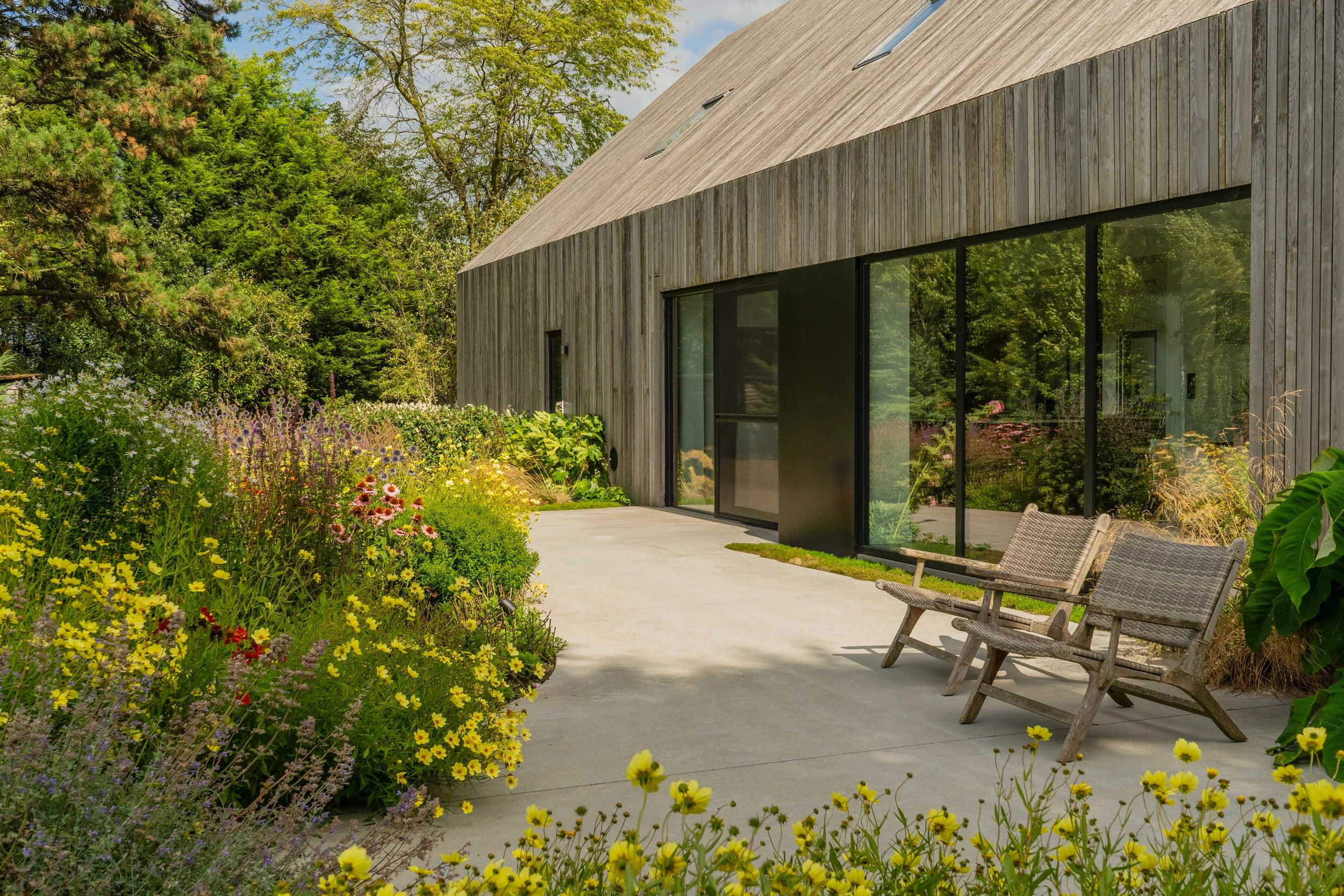 Landelijke hoevewoning, architect - tuinarchitectuur door Jeamie Hendrickx - via PARTEIR