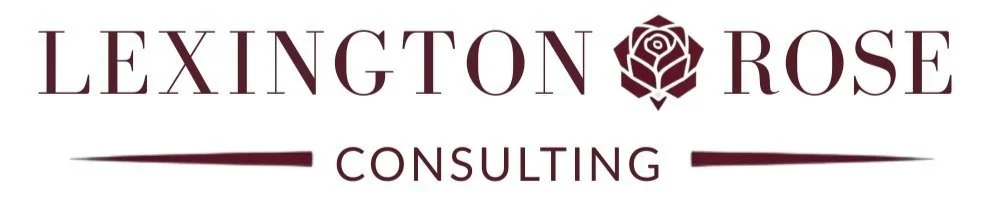 Lexington Rose Consulting logo with text and a rose graphic.