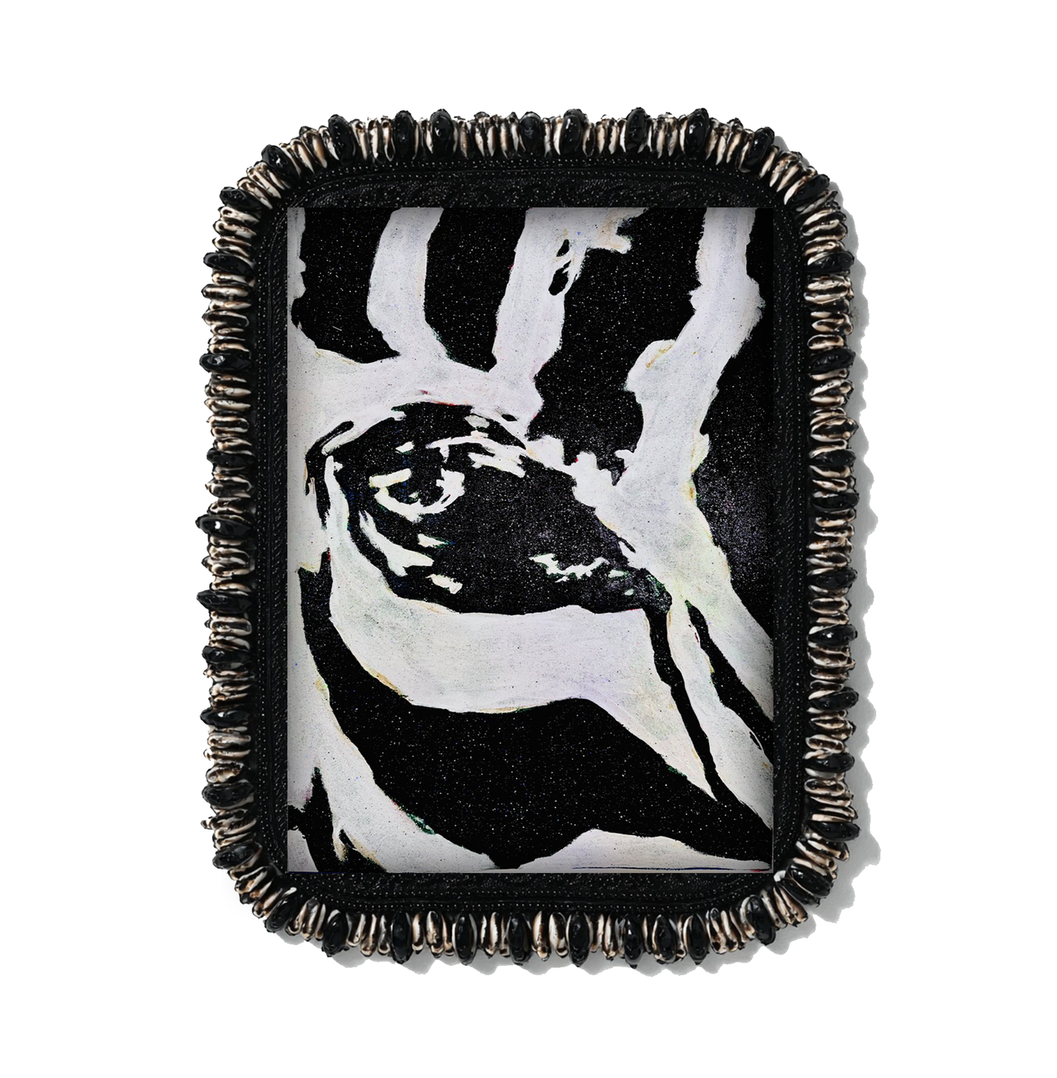 Zebra study painting by visual artist & designer Tony C. Brown