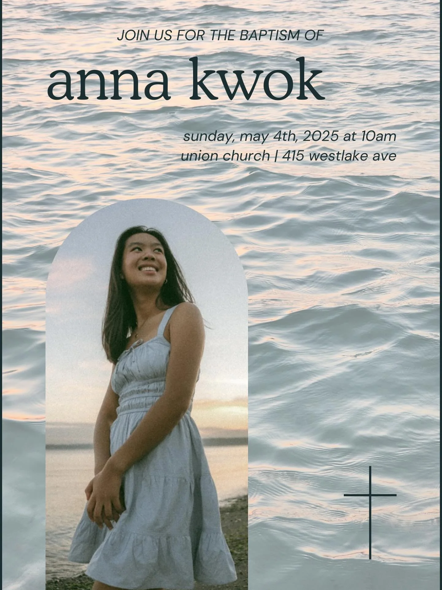 y&rsquo;all- our very own @_annakwok is getting baptized THIS SUNDAY at church!!! Please join us in celebrating her and show up and out at 10a on Sunday. We love you Anna and are so happy to share in this important moment of your life!!!