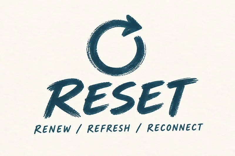RESET logo — Renew, Refresh, Reconnect — Union Church Seattle