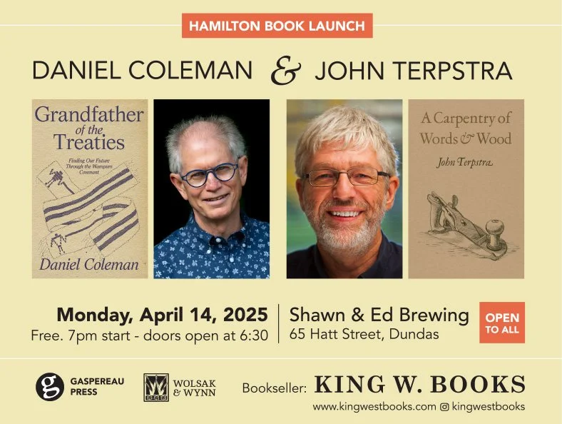 Dual Hamilton Book Launch for Daniel Coleman & John Terpstra