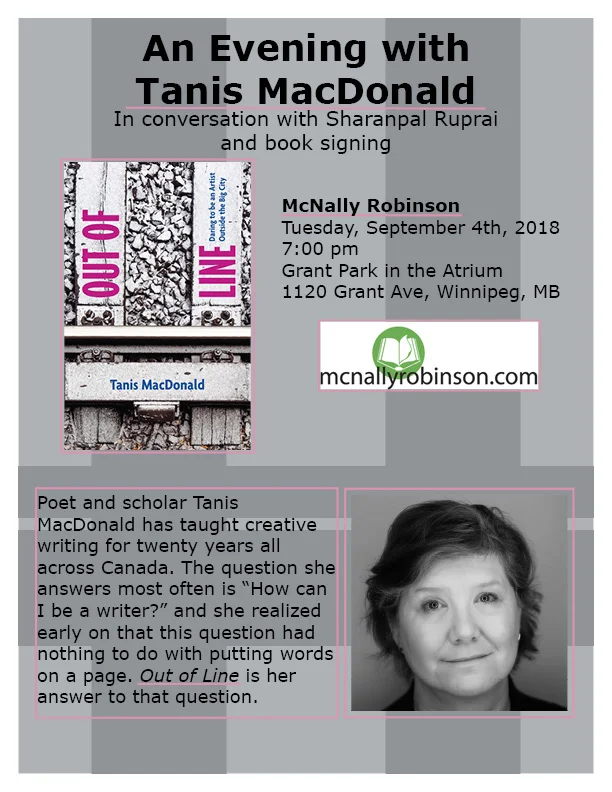 An Evening with Tanis MacDonald