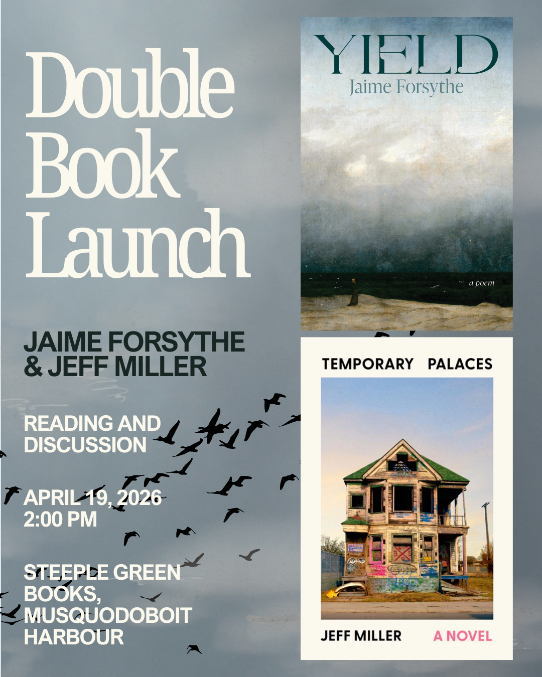 Book Launch with Local Authors Jaime Forsythe &amp; Jeff Miller at Steepl