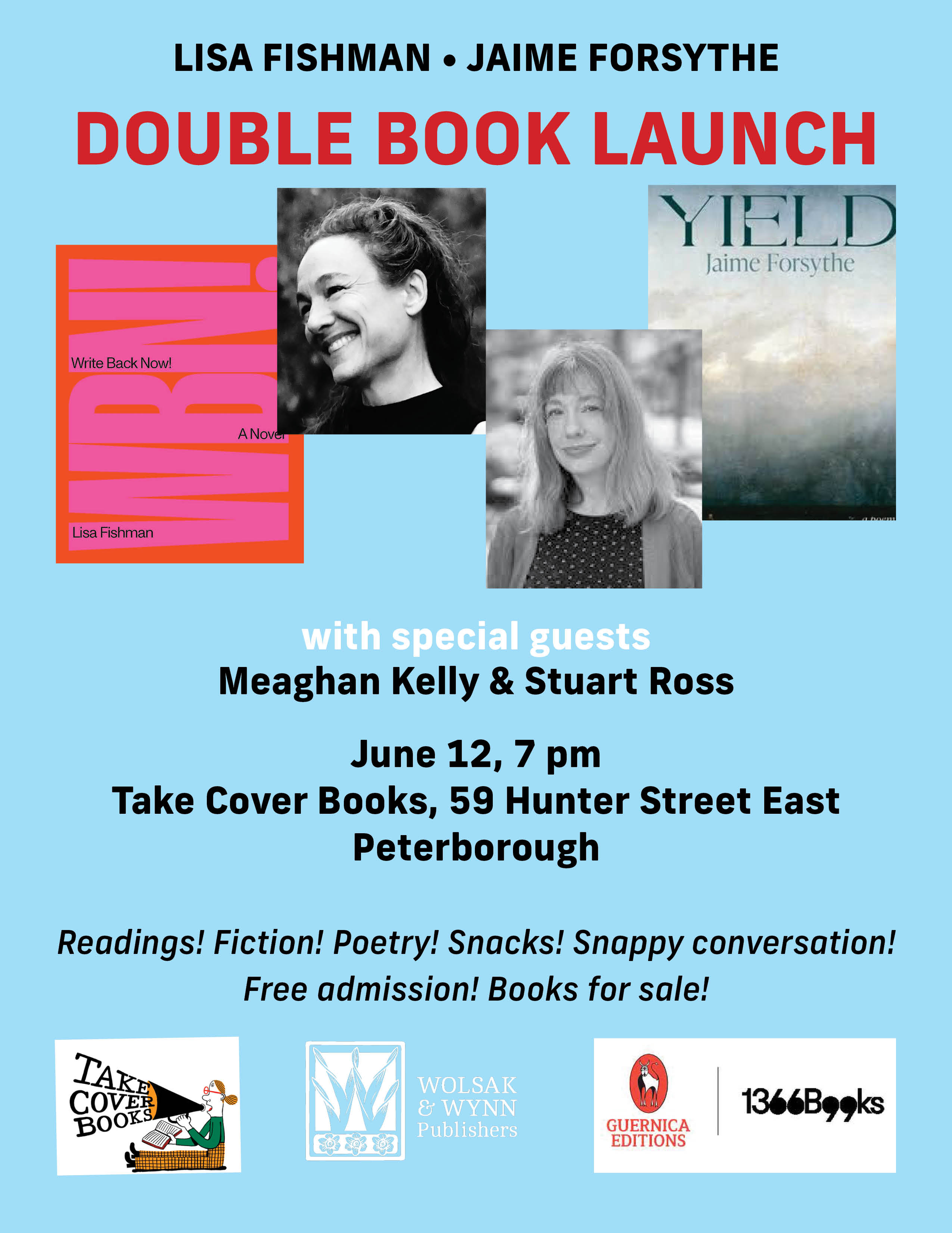 Double Book Launch Peterborough: Jaime Forsythe and Lisa Fishman