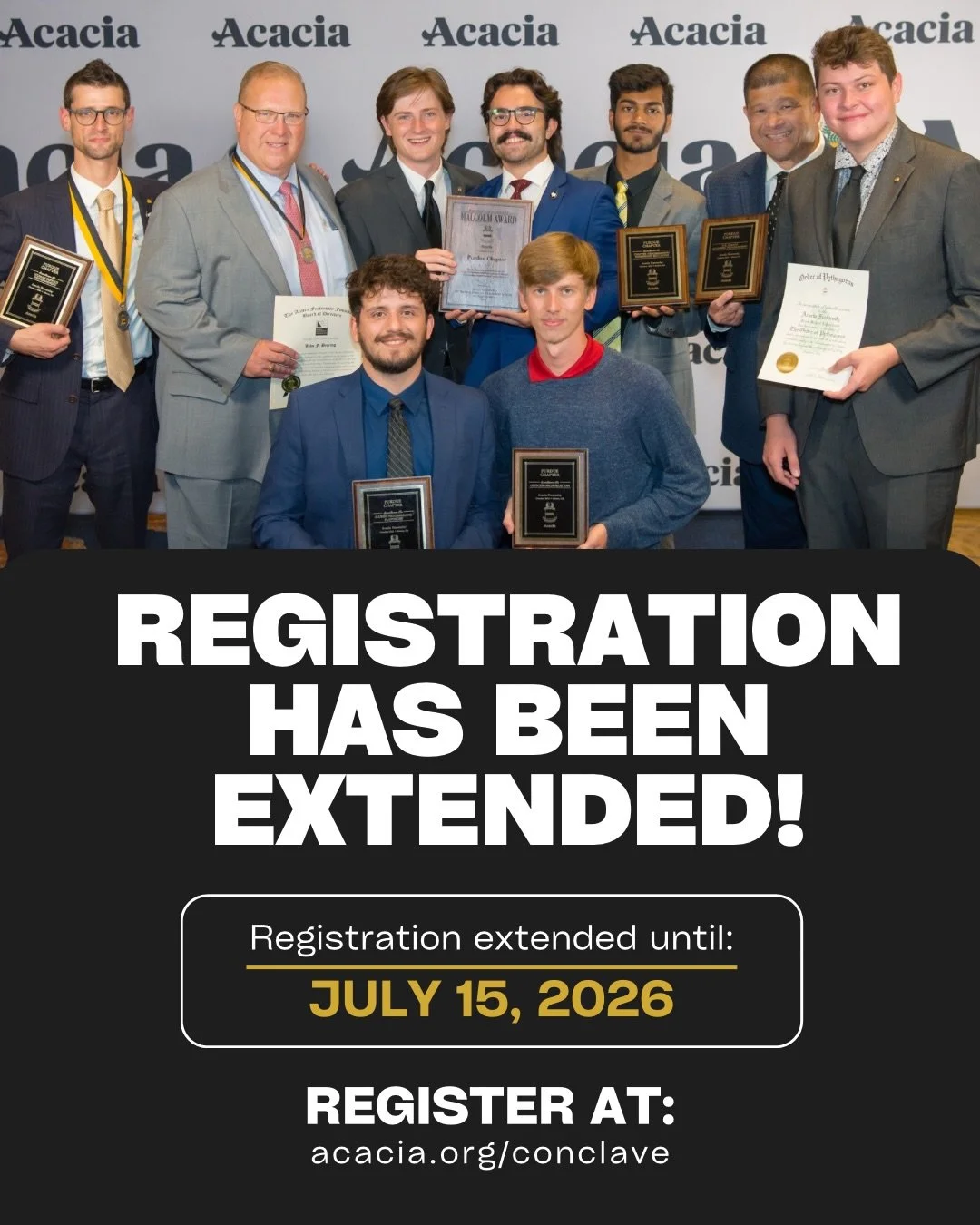 Good news! We&rsquo;ve extended registration for the 64th Biennial Conclave through Wednesday, July 15, giving you a little more time to make plans to join us in Kansas City. In addition to social outings, entertainment, and first-class keynotes, you