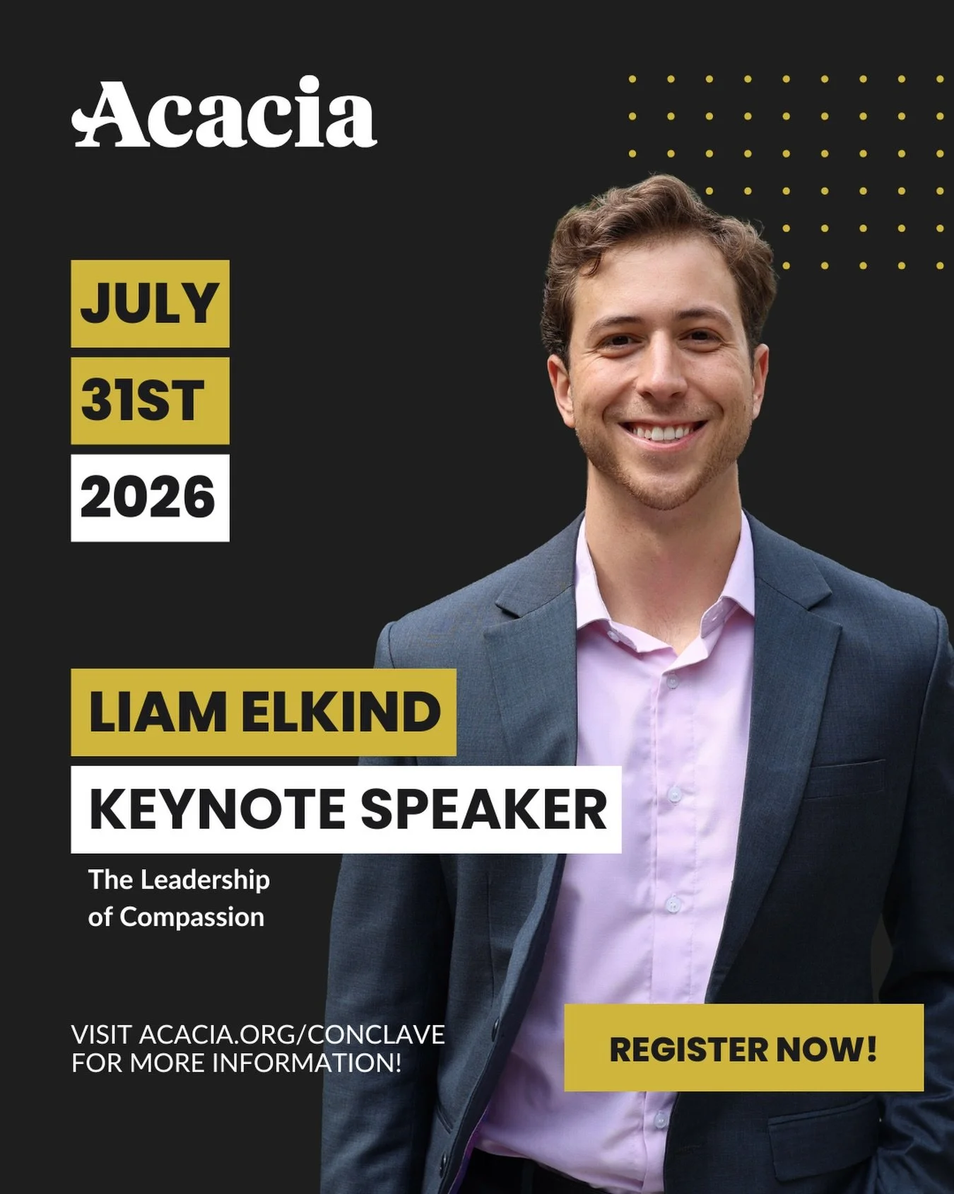 Are you registered for Conclave? This year&rsquo;s keynote is one you don&rsquo;t want to miss. Liam Elkind (@liamelkind) went from 20-year-old college student to founder of Invisible Hands &mdash; the volunteer network that grew to 15,000+ strong du