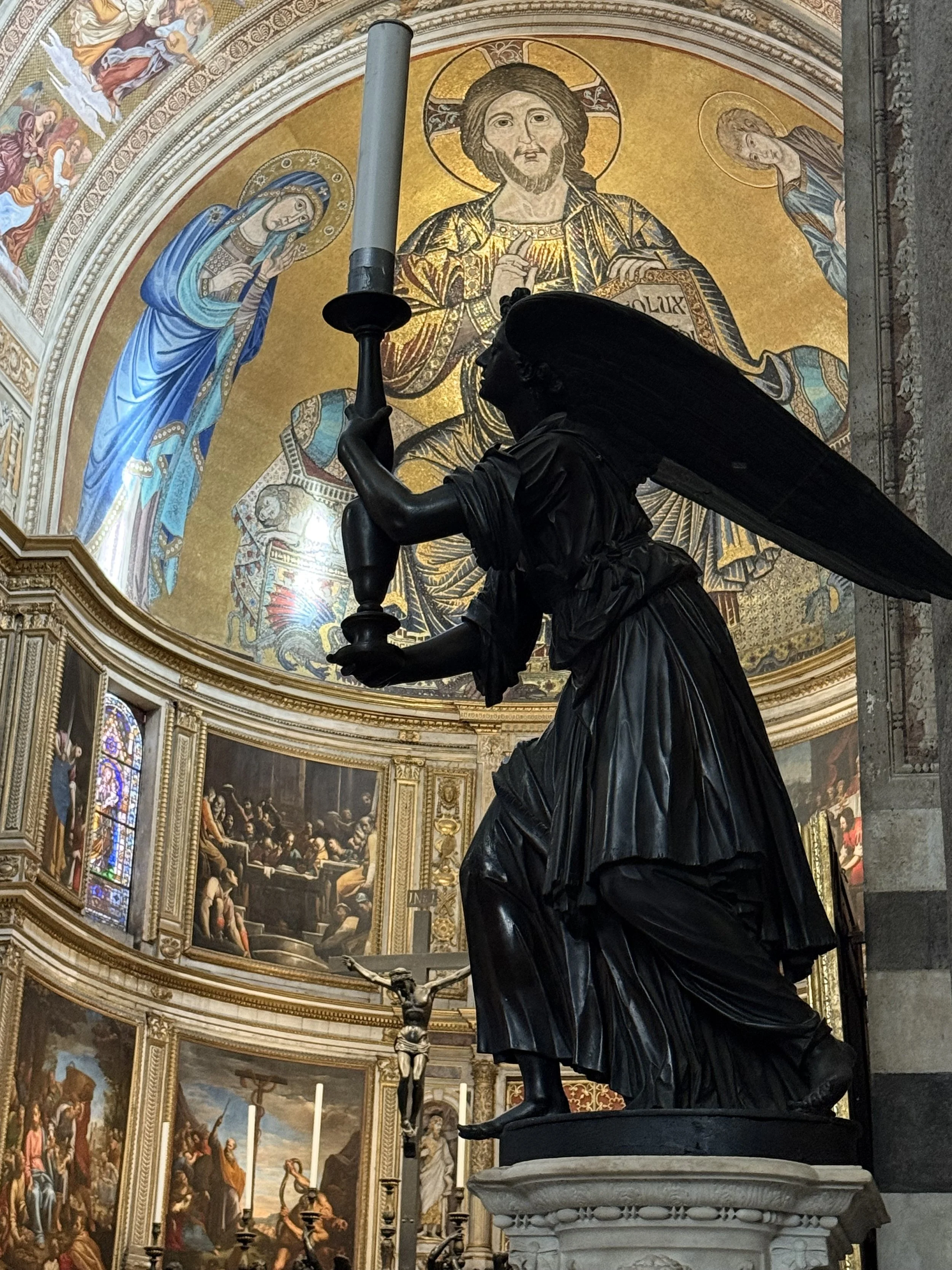 Inside the Basilica of San Frediano in Lucca