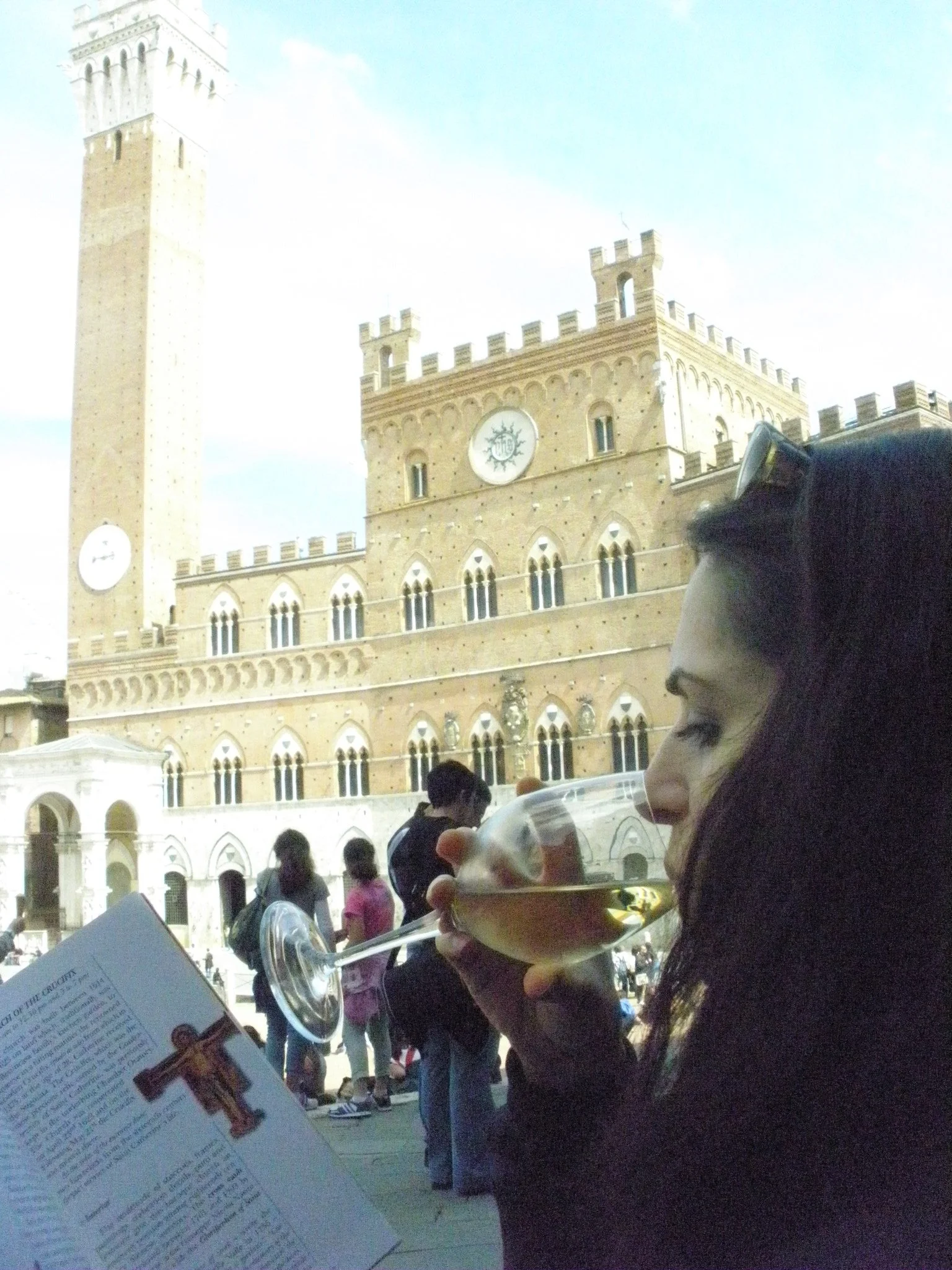 Enjoying wine in the Campo