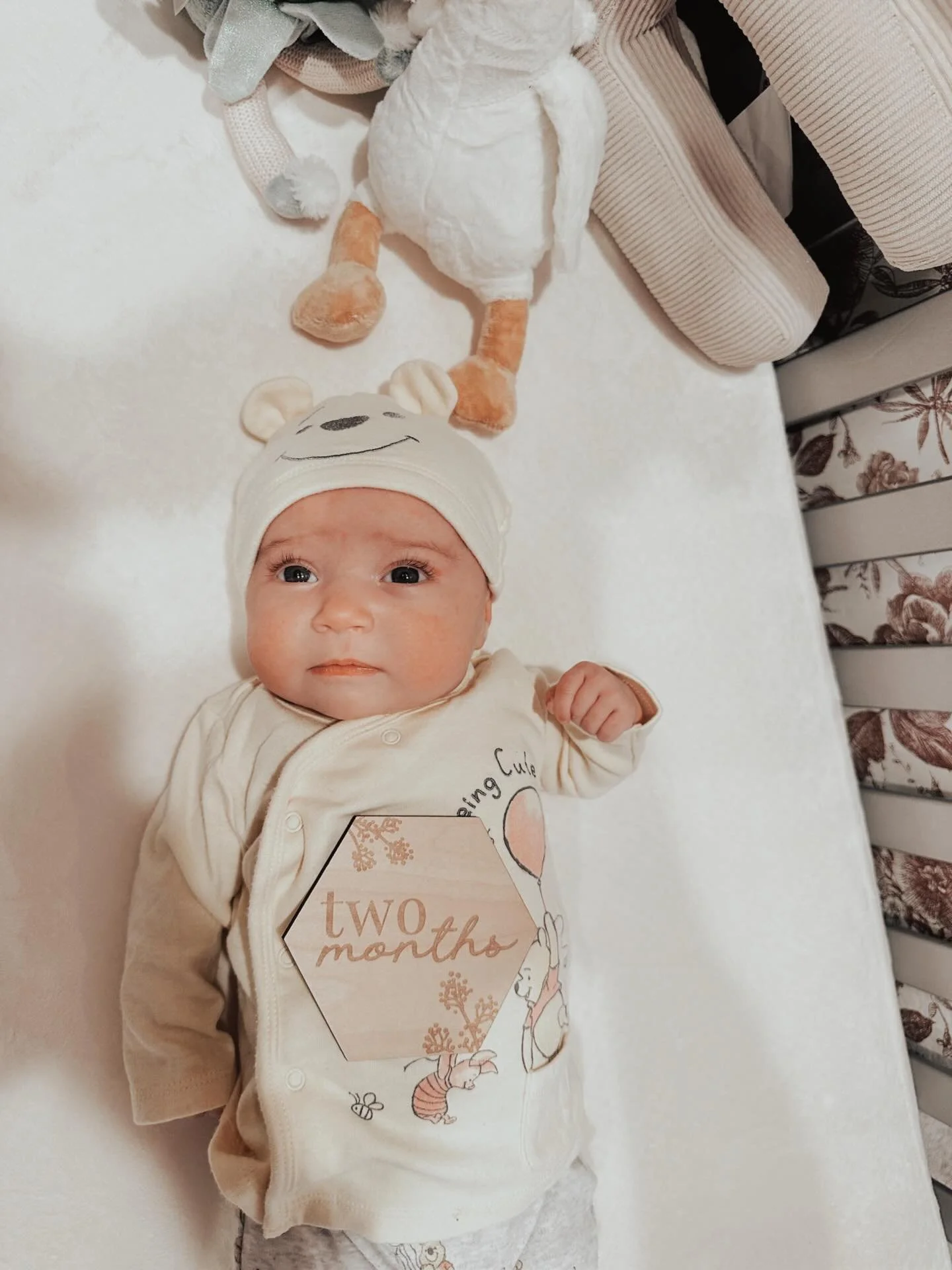 🤍 TWO MONTHS 🤍

Spending our days falling in love with this girl over and over again&hellip;. #EvaShae 

➡️ swipe to see the cutest wake up stretch 

#2months
