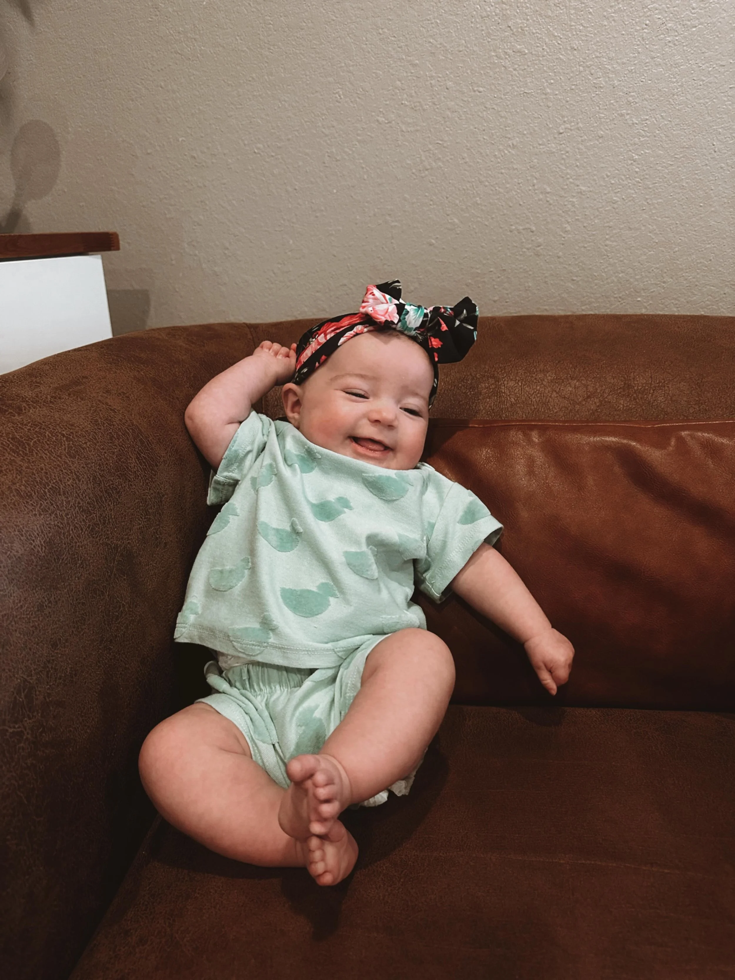 How has it ONLY been 4 months?!? I feel like this precious girl has always been part of our life and I can&rsquo;t even imagine a time without her! Completely in love would be an understatement! Eva Shae you are heaven sent and we are so grateful for