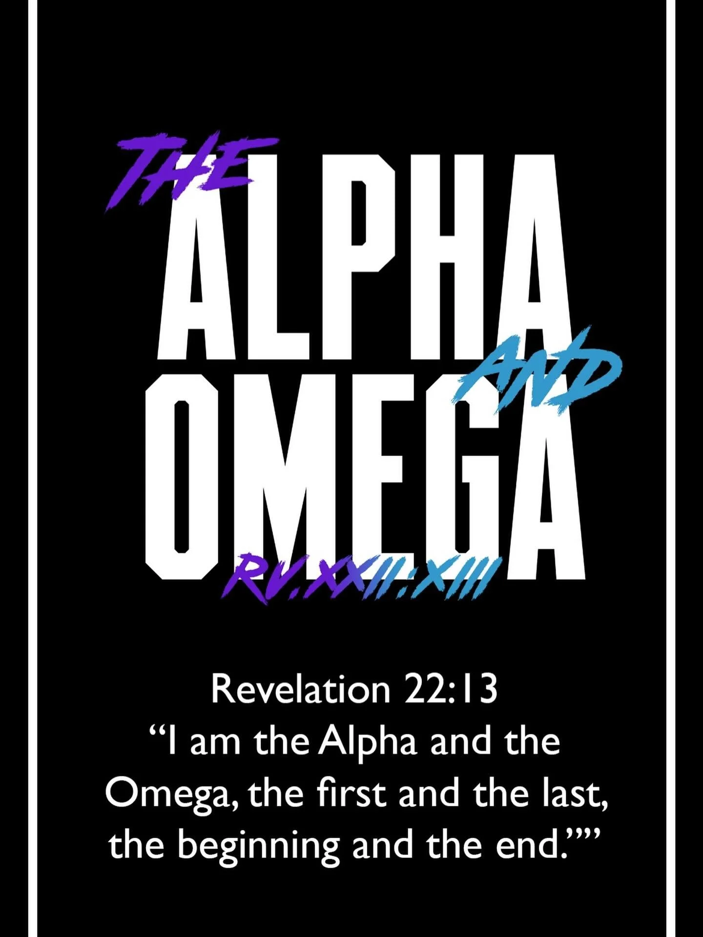 JESUS IS&hellip; THE ALPHA &amp; THE OMEGA 💙

#JesusIs #TheAlphaAndTheOmega