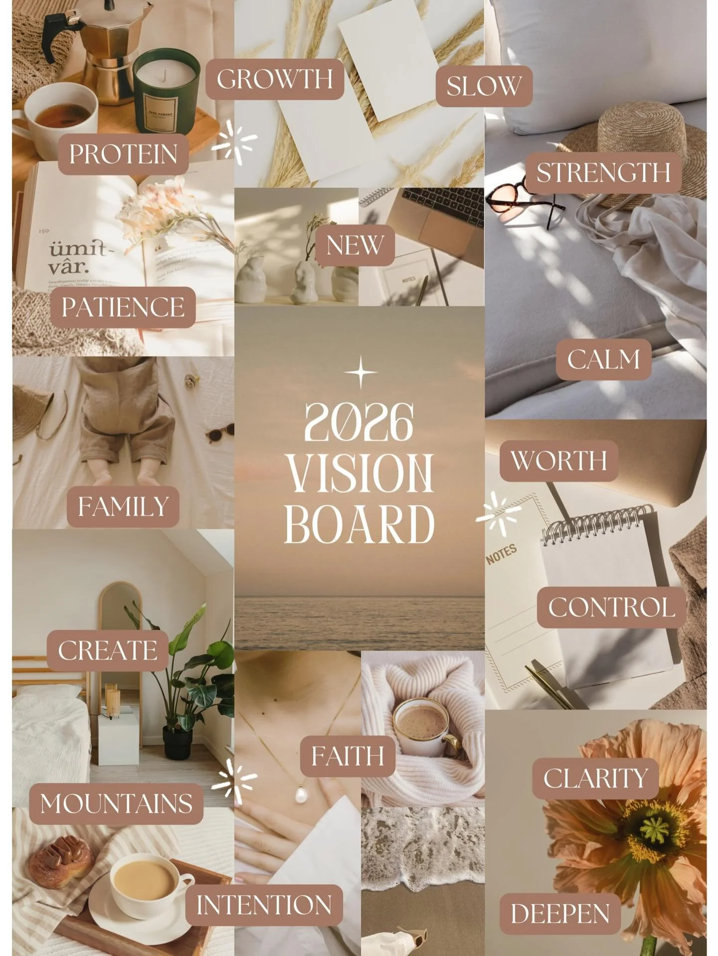 Every year I create a &ldquo;vision board&rdquo; with specific words that encapsulate my intentions for the year. Although I am a visual person, I found it to be too daunting to sit down and cut out pictures from a magazine of what sparked excitement