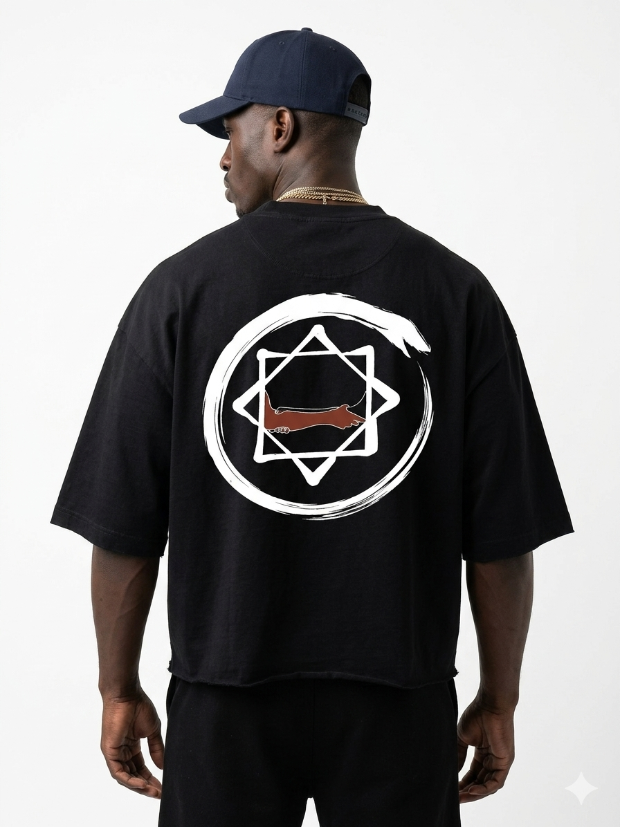 De Coll Black  Graphic T-Shirt