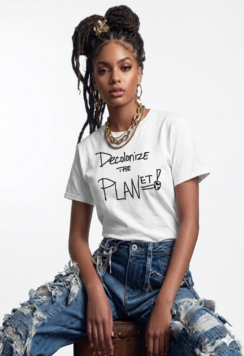 De Col White Graphic T-Shirt