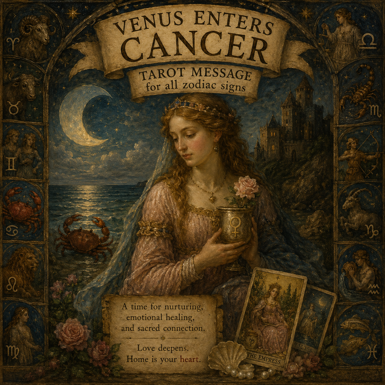 Venus Enters Cancer Tarot Message
