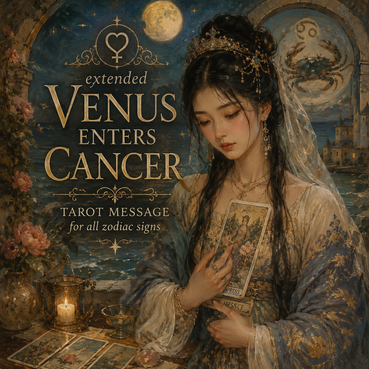 Extended Venus Enters Cancer Tarot Message
