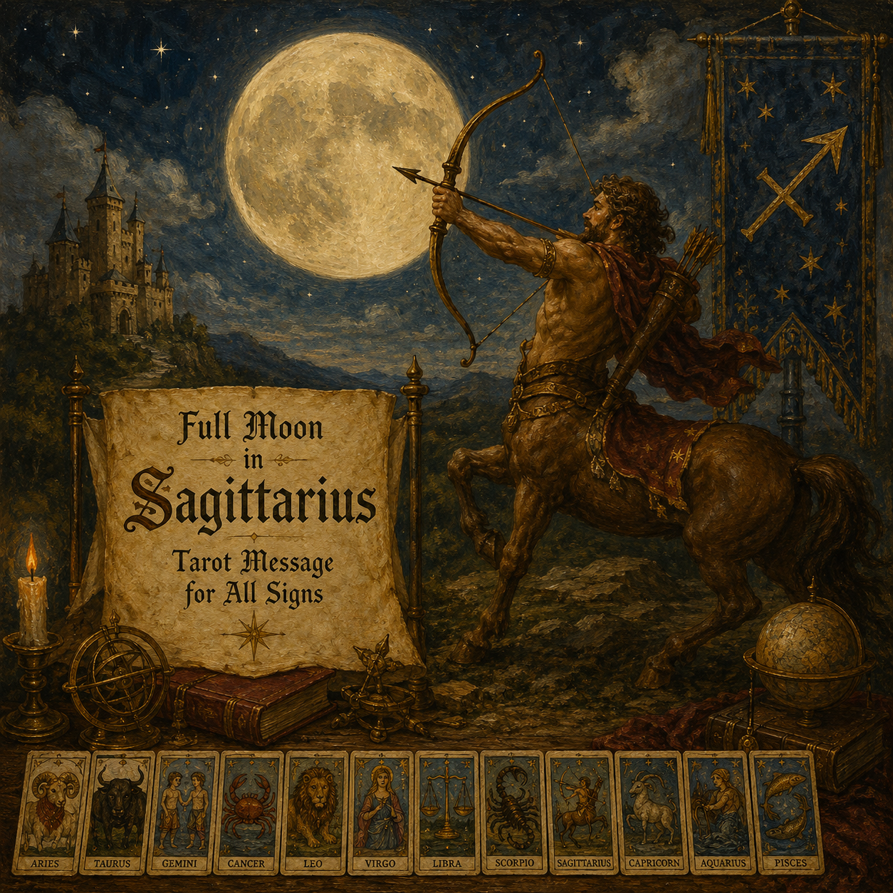 Full Moon in Sagittarius Tarot Message