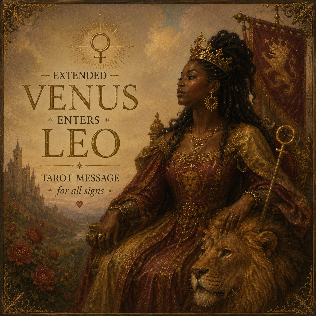 Extended Venus Enters Leo Tarot Message