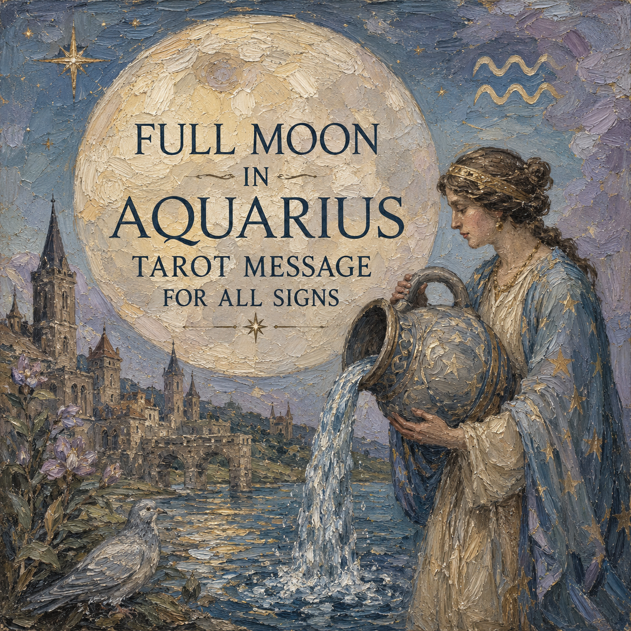 Full Moon in Aquarius Tarot Message
