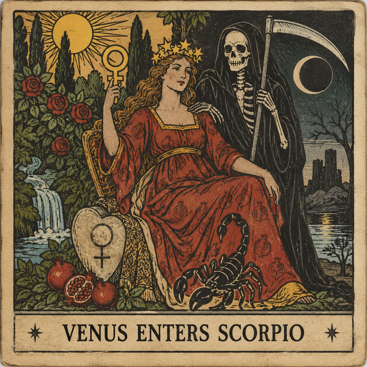 Extended Venus Enters Scorpio Tarot Message