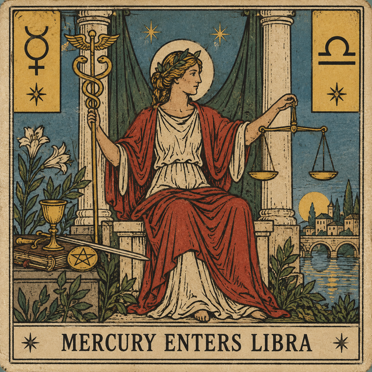 Extended Mercury Enters Libra Tarot Message