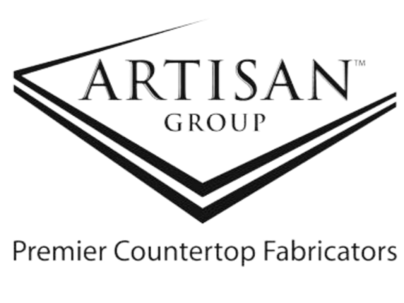 Logo for Artisan Group with a diamond shape and the text 'Artisan Group' and 'Premier Countertop Fabricators'.