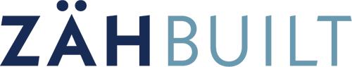 Text logo reading 'ZÄHBUILT' with a stylized font