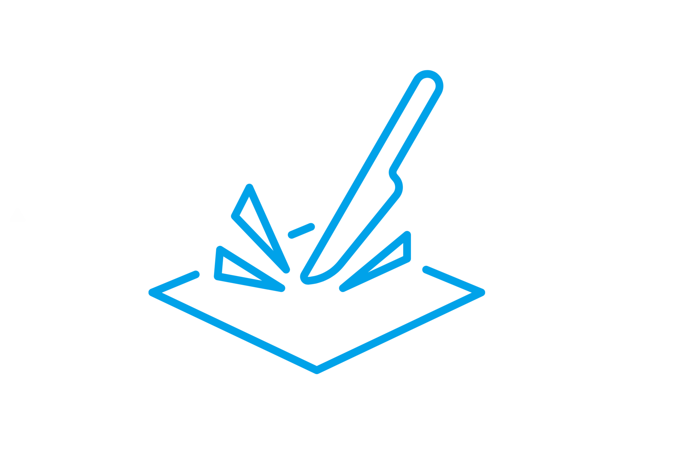 Blue outline of the word "GRAFFITI" with a spray paint can spraying paint, on a black background.